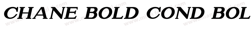 Chane Bold cond Bol字体转换